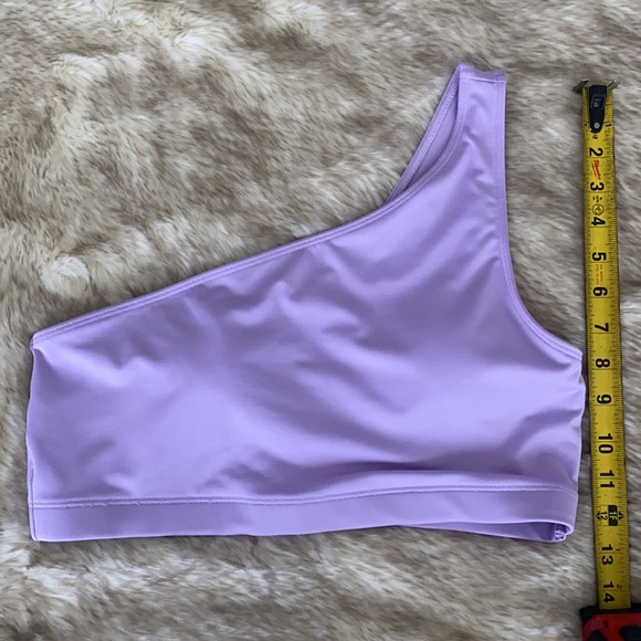 ⚡️ SALE ⚡️ Pink Sport Large asymmetric swim top lavender color - Picture 3 of 4